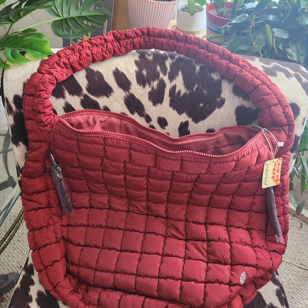 Free People Puffer Tote NWT
